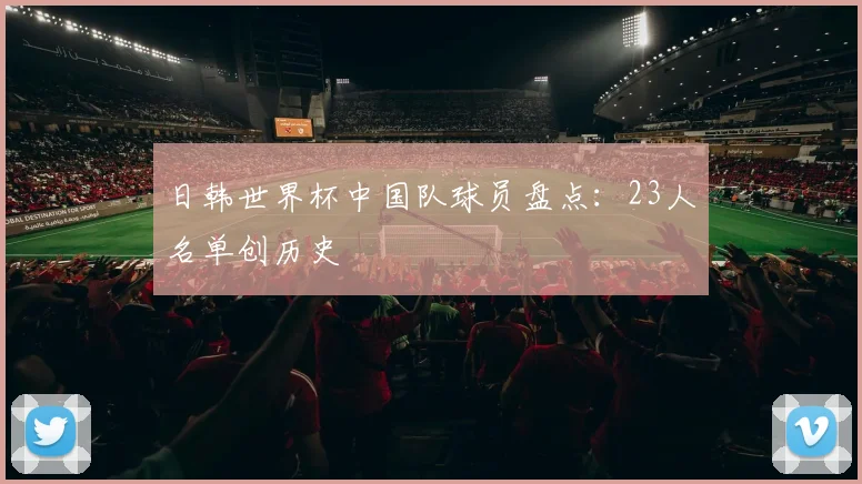 日韩世界杯中国队球员盘点：23人名单创历史